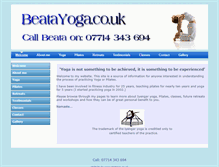 Tablet Screenshot of beatayoga.co.uk